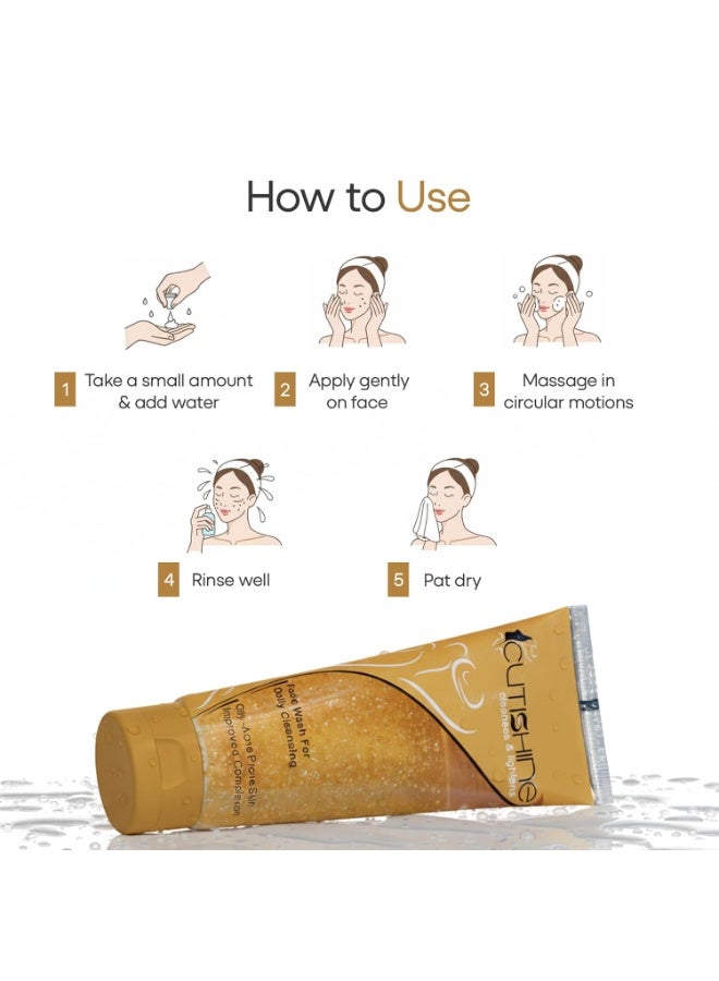 Ethiglo Cutishine Anti Acne Face Wash 70 Ml - Image 4